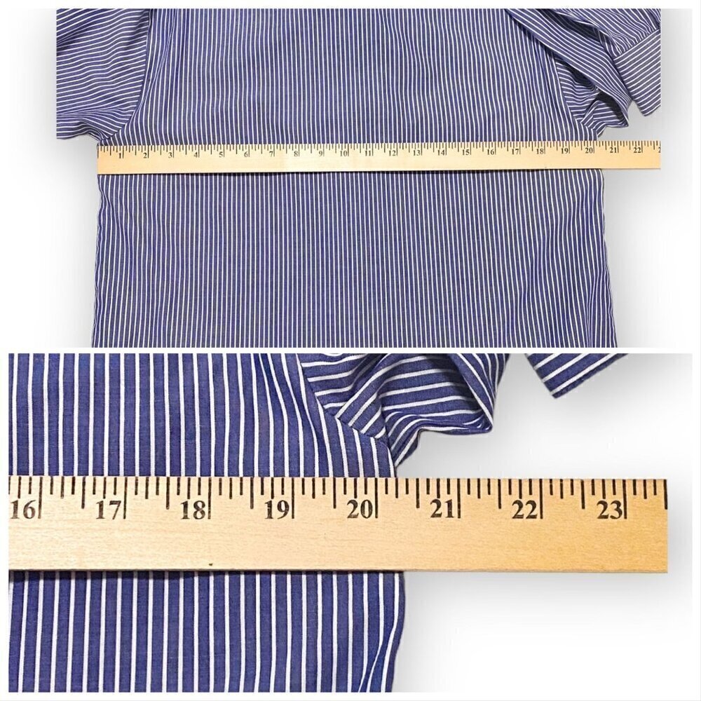 Veronica Beard Gilda Oversized Striped Cotton shirt. Size 4, New with tag. - Picture 14 of 15